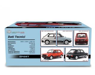Fiat 127 Sport 70 HP - 1981 Rosso metallizzato Laudoracing 1:18 Resinemodell (Türen, Motorhaube... nicht zu öffnen!)